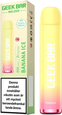 Geek Bar Meloso - Banana ICE (20 mg, Engångs vape)