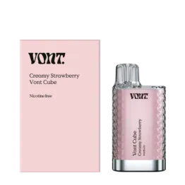 Vont Cube - Creamy Strawberry (Nikotinfri Engångs vape)