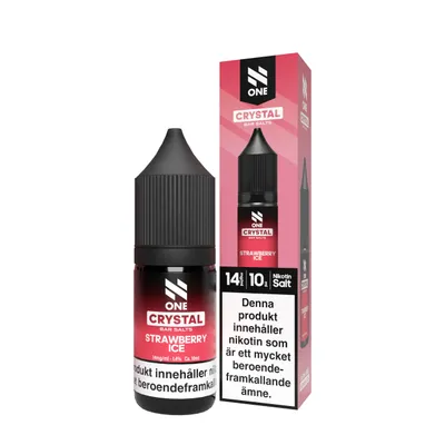 N One Crystal Bar Salts - Strawberry Ice (10 ml, 14 mg, Nikotinsalt)