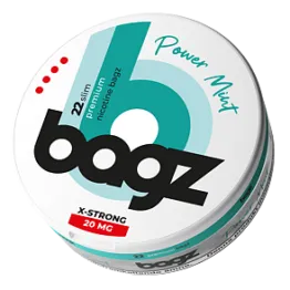 Bagz - Power Mint X-Strong - Slim (14,2 mg/portion)