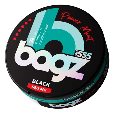 Bagz - Power Mint Black - Slim (38,1 mg-portion)
