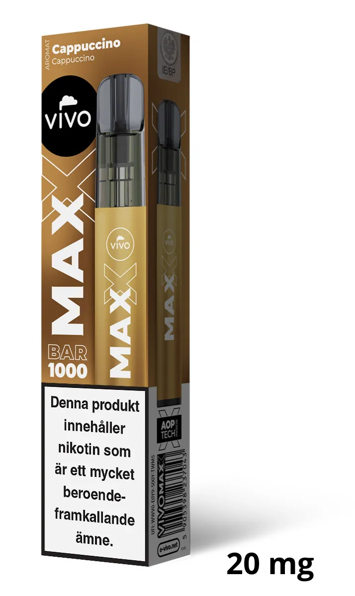 Vivo MAX - Cappuccino (20 mg, Disposable)