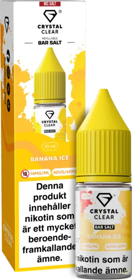 Crystal Clear - Banana Ice (10 ml, 14 mg Nikotinsalt)