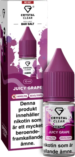 Crystal Clear - Juicy Grape (10 ml, 14 mg Nikotinsalt)