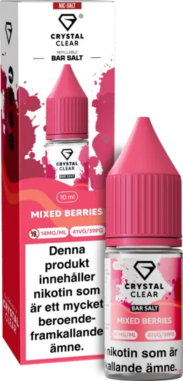 Crystal Clear - Mixed Berries (10 ml, 14 mg Nikotinsalt)