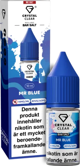 Crystal Clear - Mr Blue (10 ml, 14 mg Nikotinsalt)