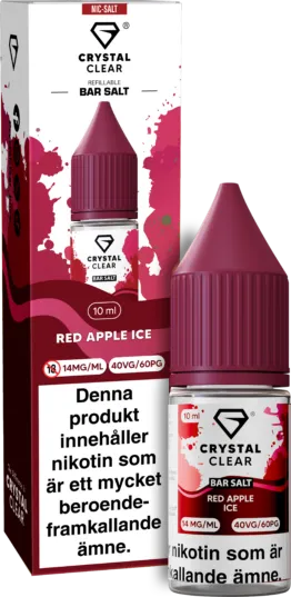 Crystal Clear - Red Apple Ice (10 ml, 14 mg Nikotinsalt)