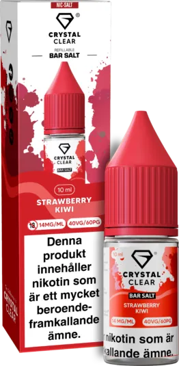 Crystal Clear - Strawberry Kiwi (10 ml, 14 mg Nikotinsalt)