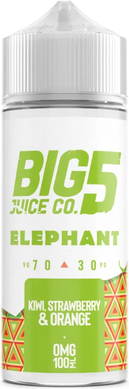 Big 5 - Elephant - Kiwi, Orange & Strawberry (100 ml, Shortfill)