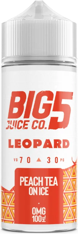 Big 5 - Leopard - Peach Tea on Ice (100 ml, Shortfill)