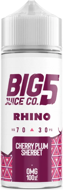 Big 5 - Rhino - Cherry Plum Sherbert (100 ml, Shortfill)