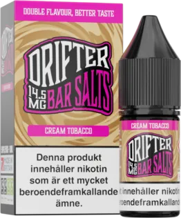 Drifter Bar Salts - Cream Tobacco (10 ml, 14,5 mg Nikotinsalt)