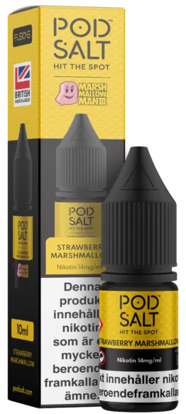 Pod Salt Fusions - Strawberry Marshmallow Man (10 ml, 14 mg, Nikotinsalt)