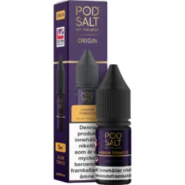 Pod Salt Origin - Liquor Tobacco (10 ml, 14 mg, Nikotinsalt)