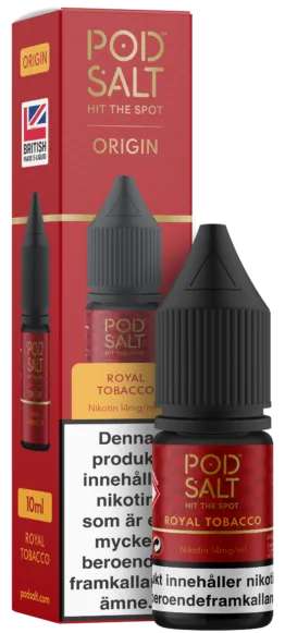 Pod Salt Origin - Royal Tobacco (10 ml, 14 mg, Nikotinsalt)