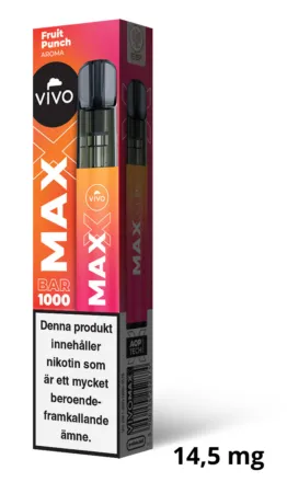 Vivo MAX - Fruit Punch (14,5 mg, Disposable)