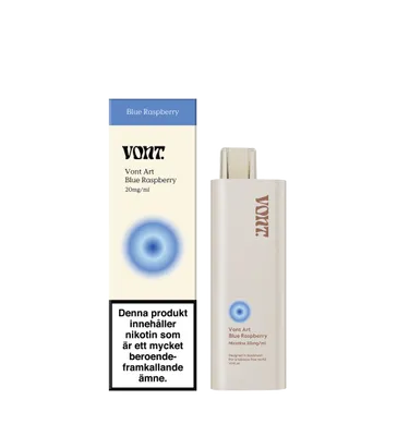 Vont Art - Blue Raspberry (20 mg, Engångs vape)