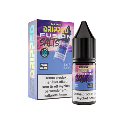 Dripped Fusion Salts - Mad Blue (10 ml, 14,5 mg Nikotinsalt)