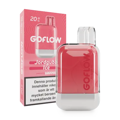 GoFlow - Jordgubb Ice (20 mg, Engångs vape)