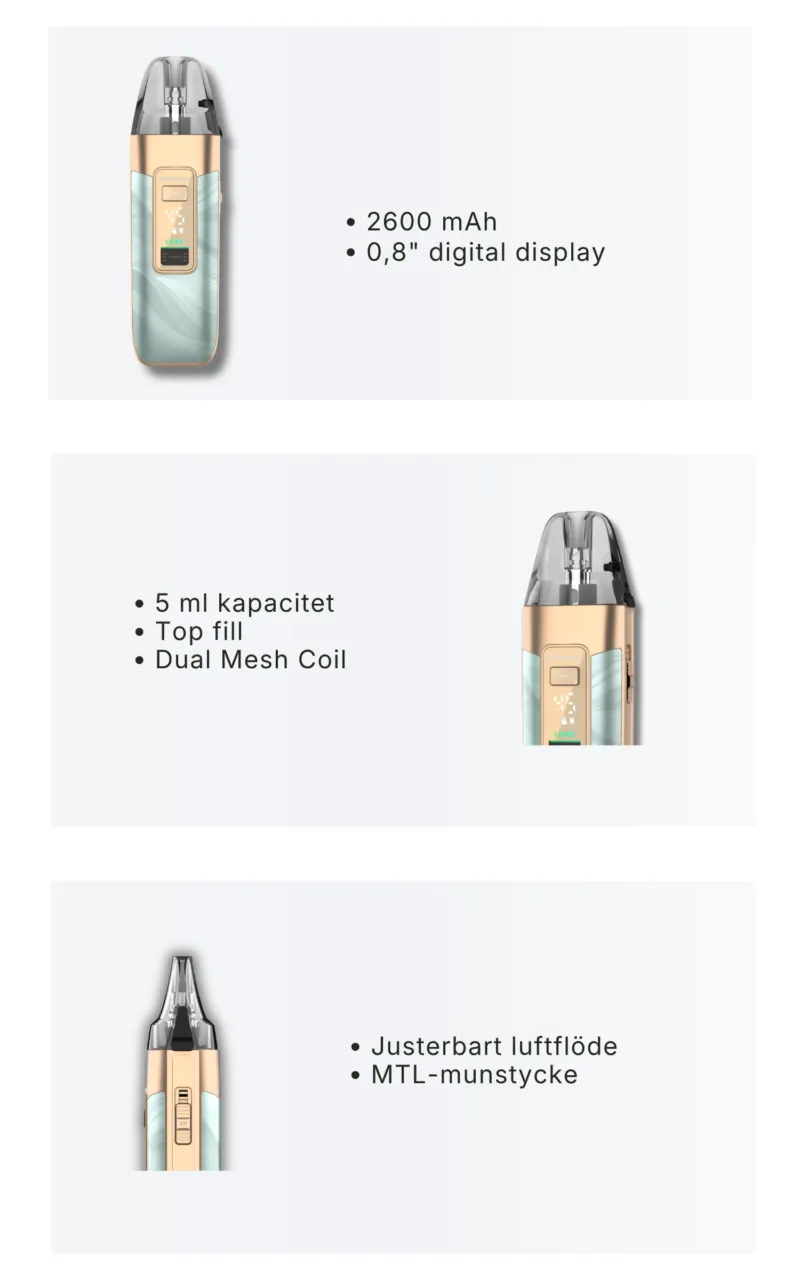 Luxe X3 Product Description Image
