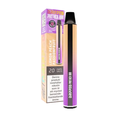 Panther Bar - Lemon Peach Passionfruit (20 mg, Engångs vape)