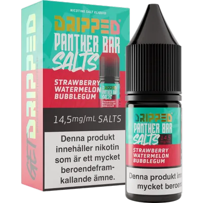 Panther Bar Salts - Strawberry Watermelon Bubblegum (10 ml, 14,5 mg Nikotinsalt)