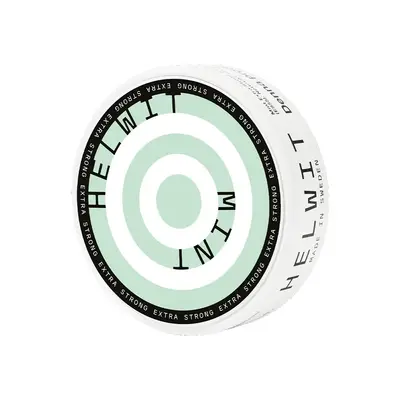 Helwit Mint Slim All white snus tobaksfritt, Normal styrka, 7,5 mg/portion, 10 g, Sverige.
