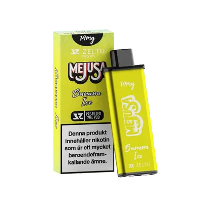 Zeltu Mejusa Banana Ice engångspod, 14 mg nikotin, 2 ml, Förfylld Pod, 1 st.