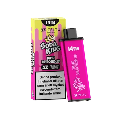 Zeltu Soda King Pink Lemonade förfylld pod, 2 ml, 14 mg nikotin