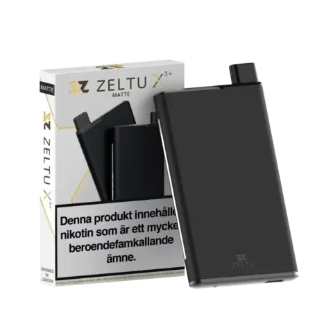 Zeltu X3+ Pod Kit (1000 mAh), Matte Black/Matte Burnt Gold/Matte Pink/Matte Purple/Matte Blue; sidofyllning, MTL, USB-C, 2 ml kapacitet.