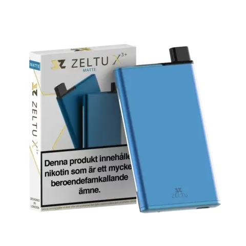 Zeltu X3+ Pod Kit (1000 mAh), Matte Blue, MTL, sidofyllning, 2 ml vätskekapacitet