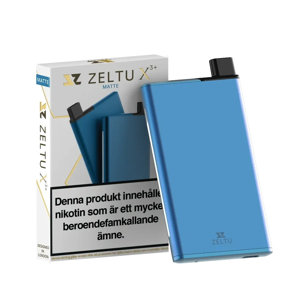 Zeltu X3+ Pod Kit (1000 mAh), Matte Blue, MTL, sidofyllning, 2 ml vätskekapacitet