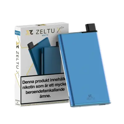 Zeltu X3+ Pod Kit (1000 mAh), Matte Blue, MTL, sidofyllning, 2 ml vätskekapacitet