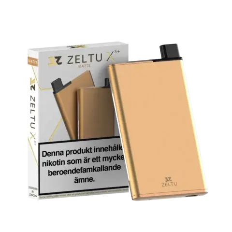 Zeltu X3+ Pod Kit (1000 mAh), Matte Burnt Gold, MTL, sidofyllning, 2 ml vätskekapacitet
