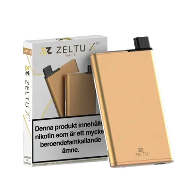 Zeltu X3+ Pod Kit (1000 mAh), Matte Burnt Gold, MTL, sidofyllning, 2 ml vätskekapacitet