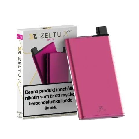 Zeltu X3+ Pod Kit (1000 mAh), Matte Pink, MTL, sidofyllning, 2 ml vätskekapacitet