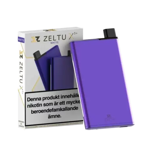 Zeltu X3+ Pod Kit (1000 mAh), Matte Purple, MTL, sidofyllning, 2 ml vätskekapacitet
