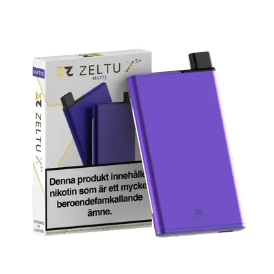 Zeltu X3+ Pod Kit (1000 mAh), Matte Purple, MTL, sidofyllning, 2 ml vätskekapacitet