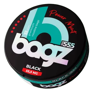 Bagz - Power Mint Black - Slim (38,1 mg/portion)