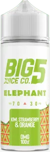 Big 5 - Elephant - Kiwi, Orange & Strawberry (100 ml, Shortfill)