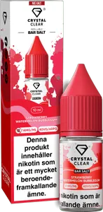 Crystal Clear - Strawberry Watermelon Bubblegum (10 ml, 14 mg Nikotinsalt)