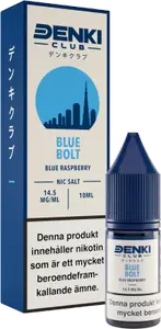Denki Club - Blue Bolt (Blue Raspberry) (10 ml, 14,5 mg Nikotinsalt)