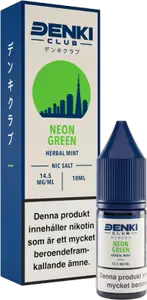 Denki Club - Neon Green (Herbal Mint) (10 ml, 14,5 mg Nikotinsalt)