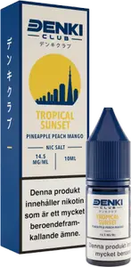 Denki Club - Tropical Sunset (Pineapple Peach Mango) (10 ml, 14,5 mg Nikotinsalt)