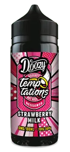 Doozy Temptations - Strawberry Milk (100 ml, Shortfill)