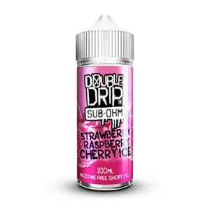 Double Drip - Strawberry Raspberry Cherry Ice (100 ml, Shortfill)