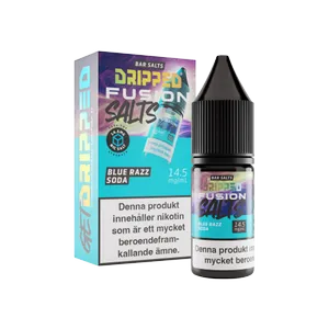 Dripped Fusion Salts - Blue Razz Soda (10 ml, 14,5 mg Nikotinsalt)