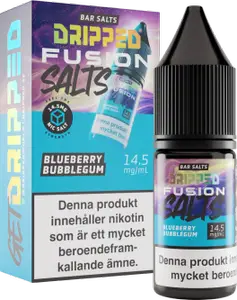 Dripped Fusion Salts - Blueberry Bubblegum (10 ml, 14,5 mg Nikotinsalt)