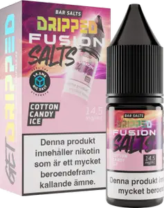 Dripped Fusion Salts - Cotton Candy Ice (10 ml, 14,5 mg Nikotinsalt)