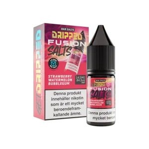 Dripped Fusion Salts - Strawberry Watermelon Bubblegum (10 ml, 14,5 mg Nikotinsalt)